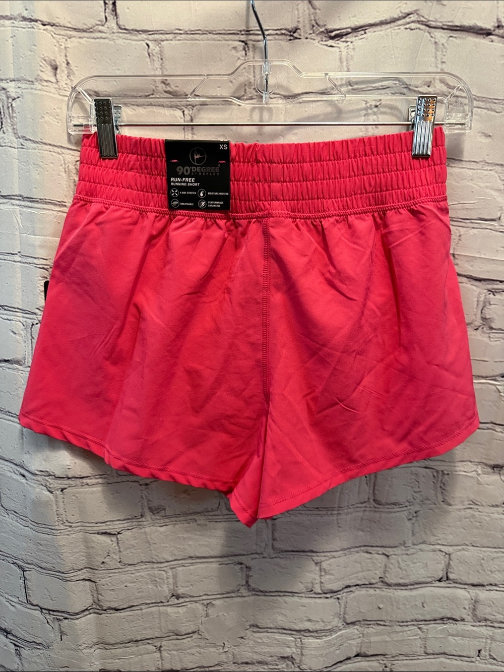 90 Degree By Reflex Hot Pink Athletic Shorts - Picture 8 of 9